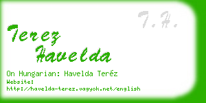 terez havelda business card